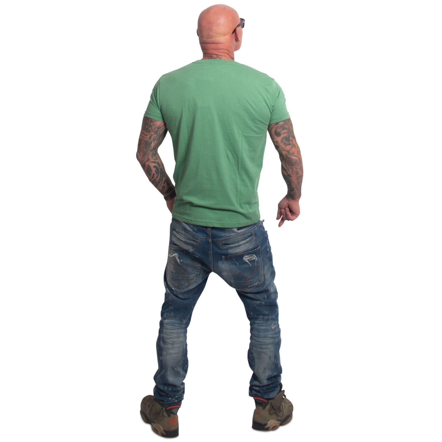 Yakuza pánské tričko Bleak Regular Basic T-Shirt dark/green M