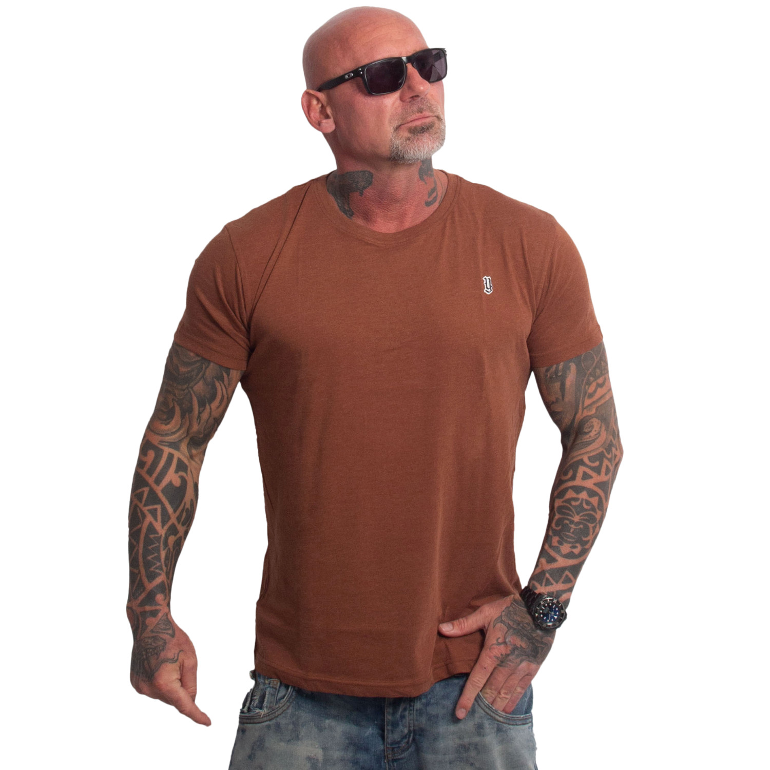 Yakuza pánské tričko Plain Regular Basic T-Shirt