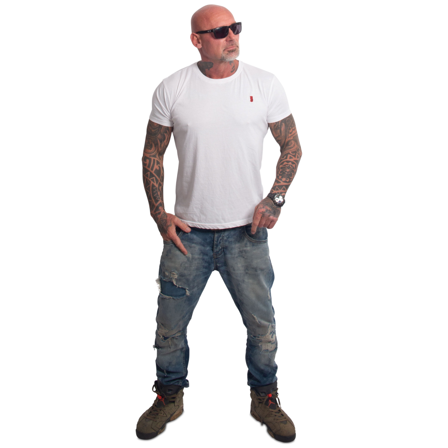 Yakuza pánské tričko Plain Regular Basic T-Shirt