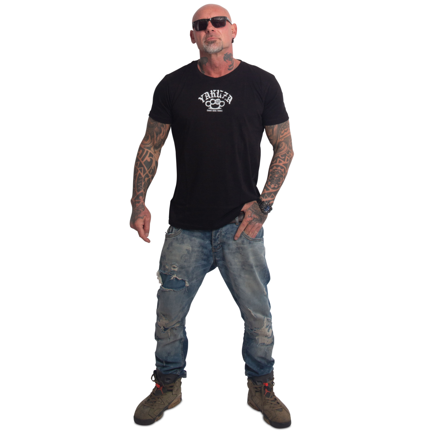 Yakuza pánské tričko Crusher Regular Basic T-Shirt black L