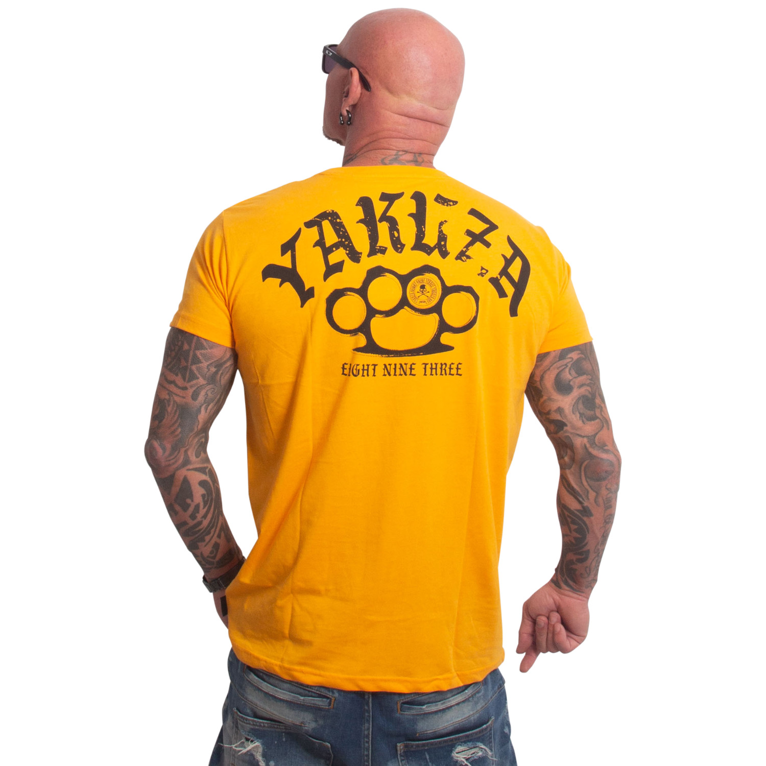 Yakuza pánské tričko Crusher Regular Basic T-Shirt orange S