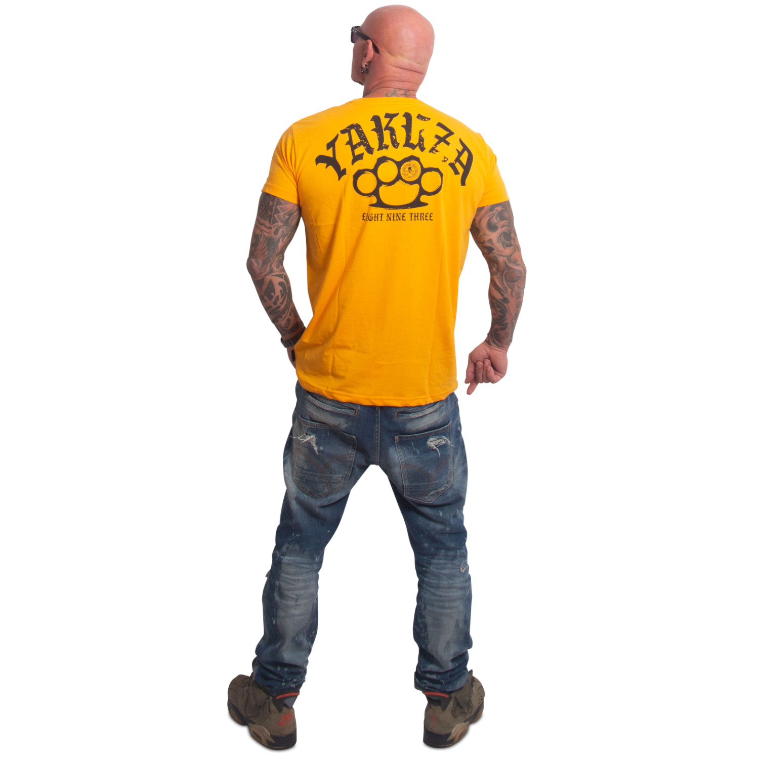 Yakuza pánské tričko Crusher Regular Basic T-Shirt orange S