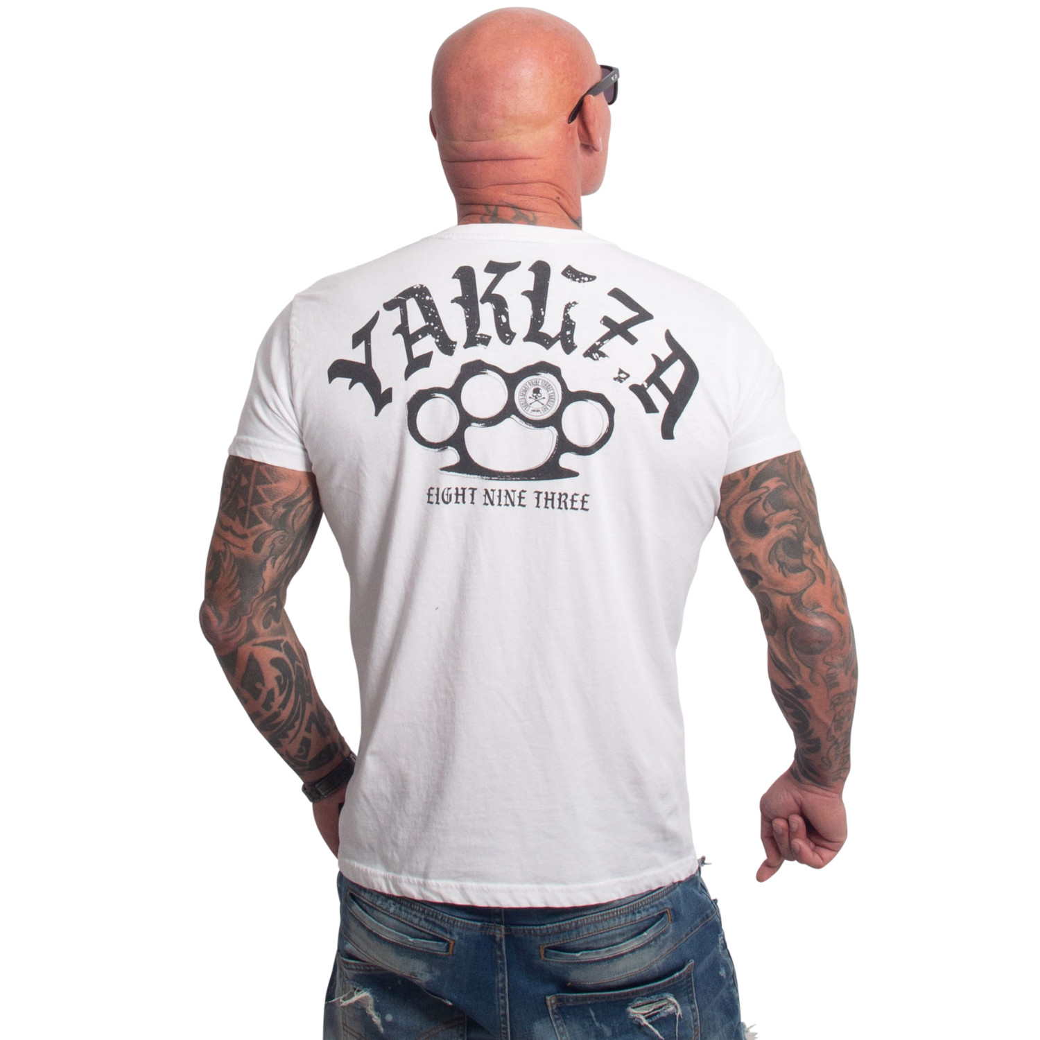 Yakuza pánské tričko Crusher Regular Basic T-Shirt white L