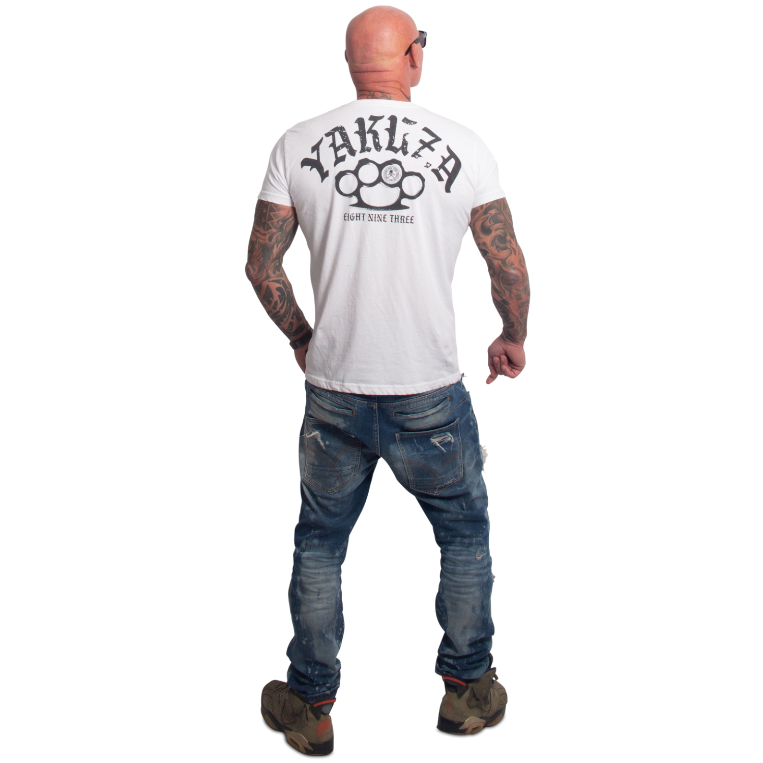 Yakuza pánské tričko Crusher Regular Basic T-Shirt white L