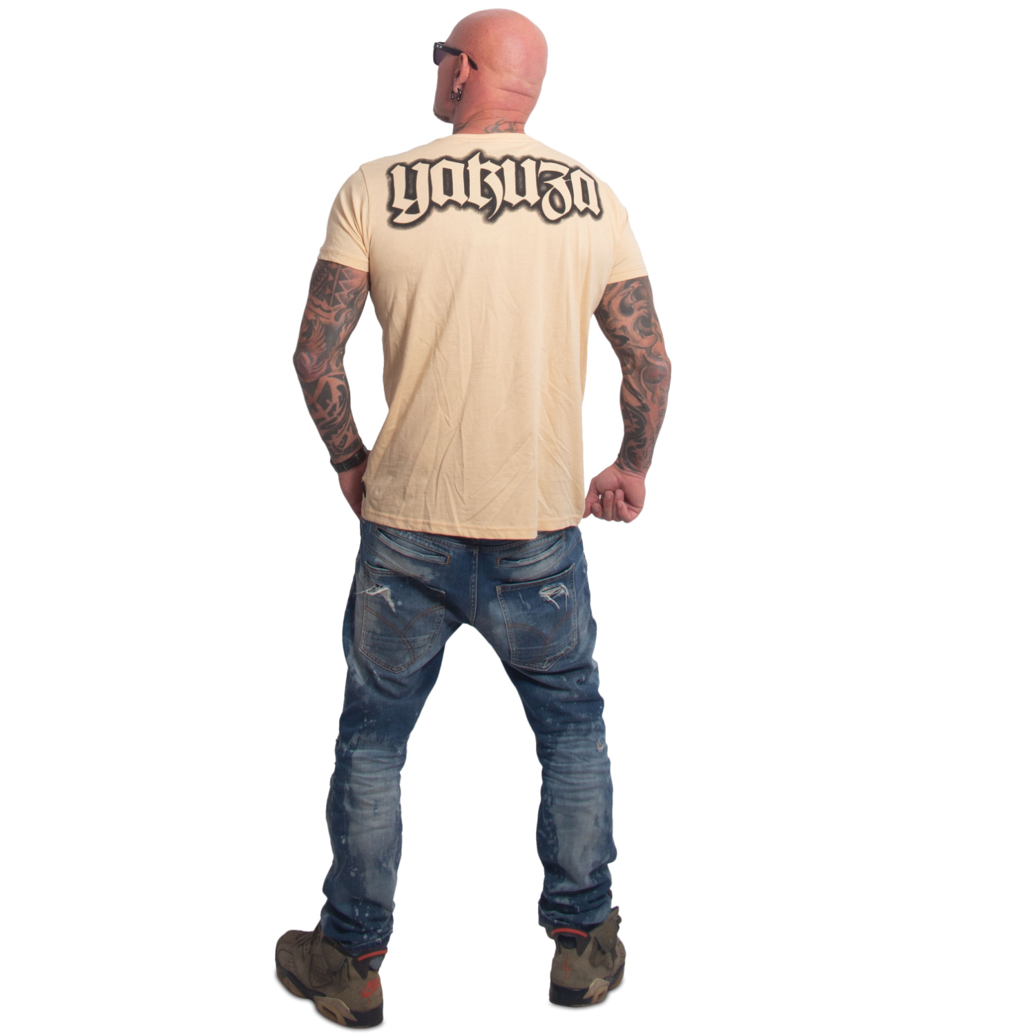 Yakuza pánské tričko Blacks Regular Basic T-Shirt beige M