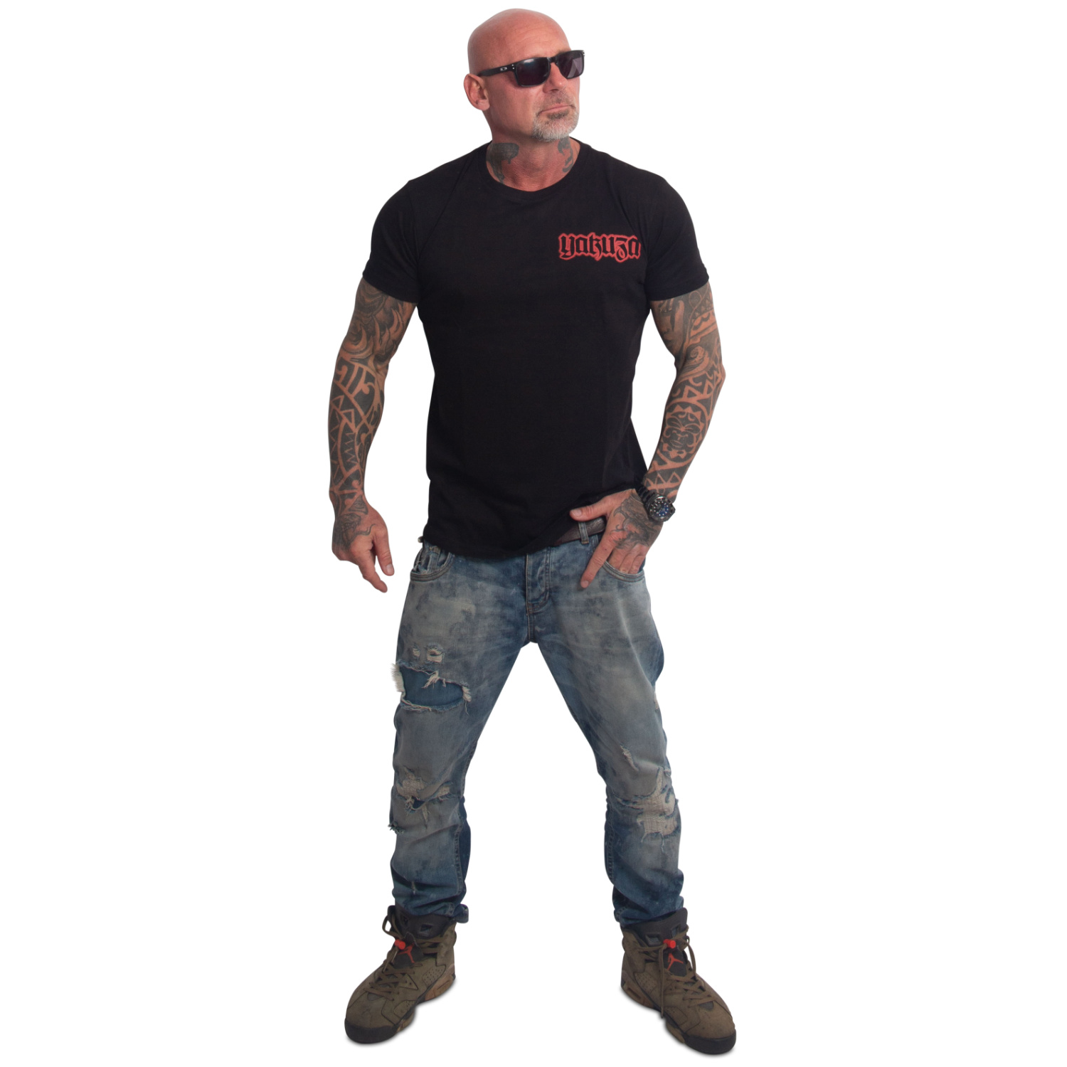 Yakuza pánské tričko Blacks Regular Basic T-Shirt black 3XL