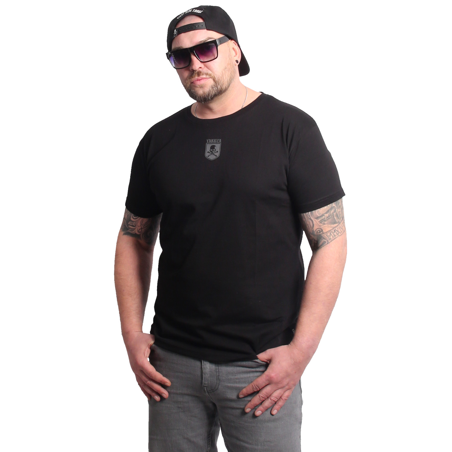 Yakuza pánské tričko Just Regular Basic T-Shirt black S