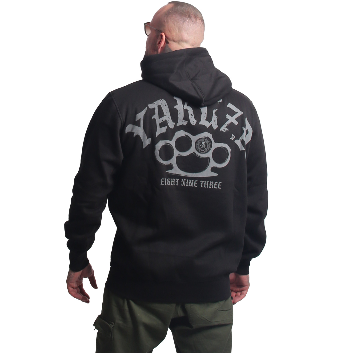 Yakuza pánská mikina s kapucí Crusher Basic Hoodie black L