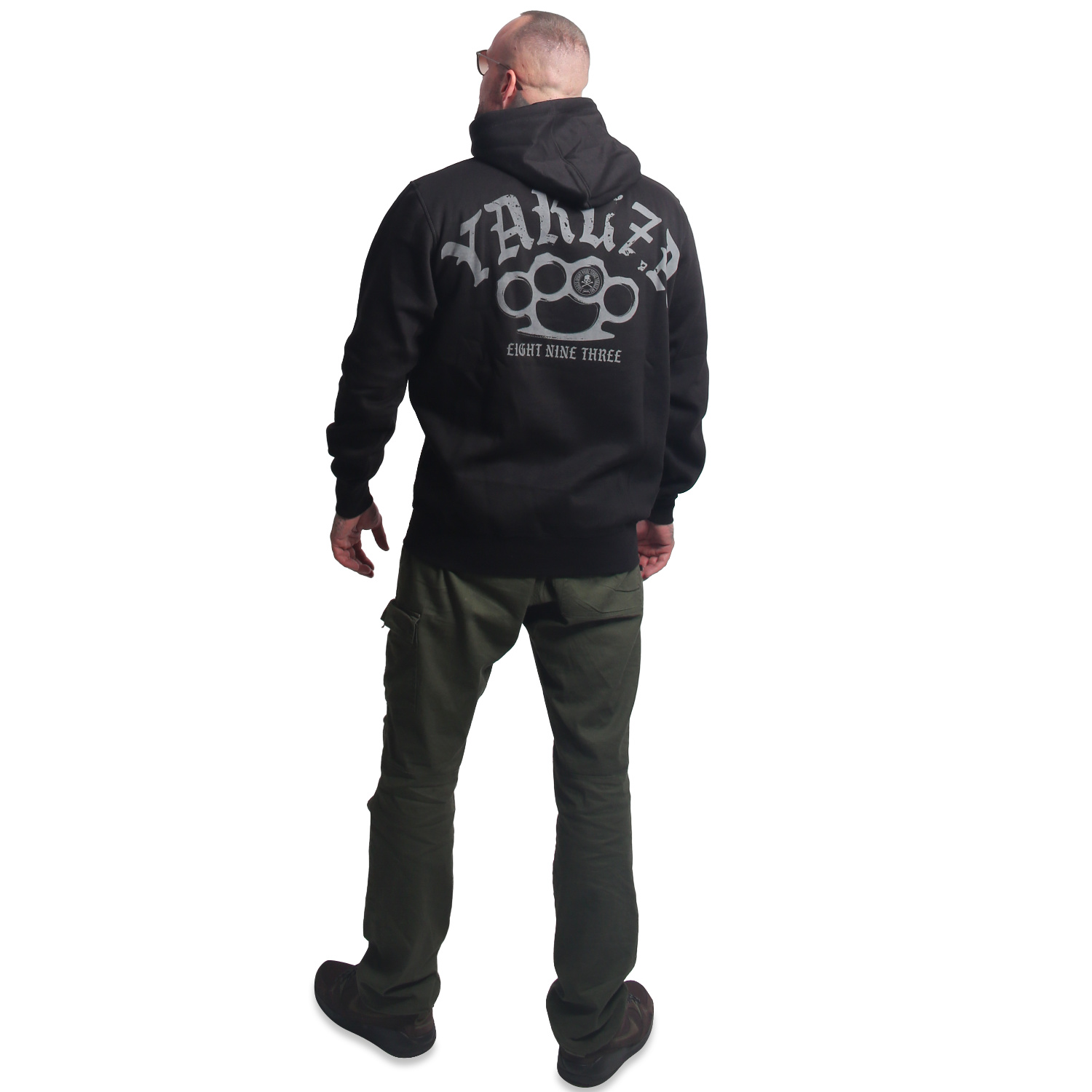 Yakuza pánská mikina s kapucí Crusher Basic Hoodie black L