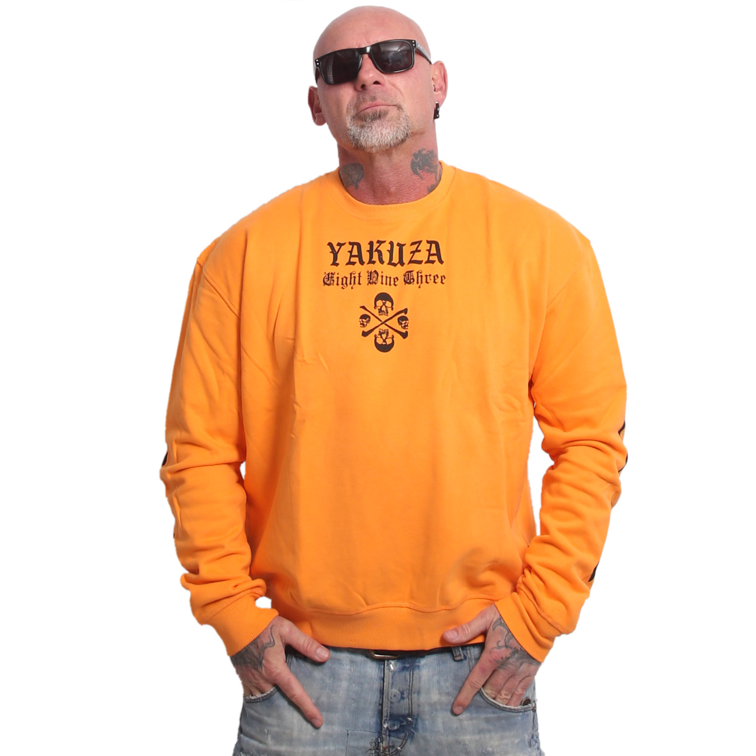 Yakuza pánská mikina 3RD Oversized Sweatshirt orange/popsicle L