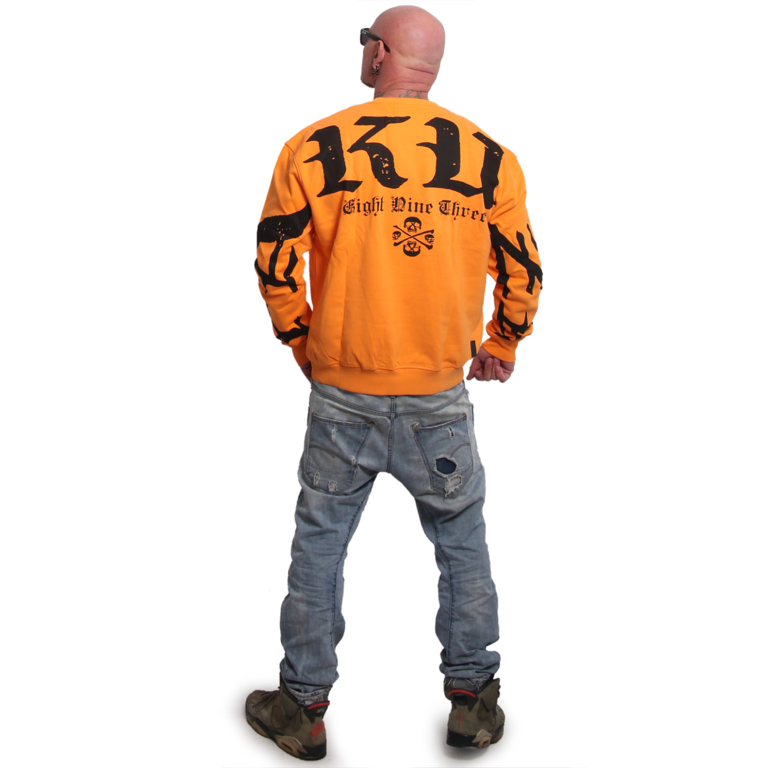 Yakuza pánská mikina 3RD Oversized Sweatshirt orange/popsicle L