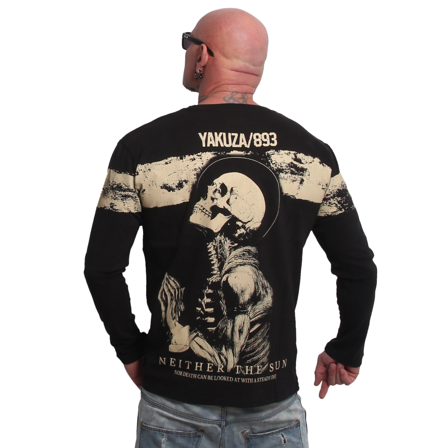 Yakuza pánské tričko s dlouhým rukávem Pray Longsleeve T-Shirt black 5XL