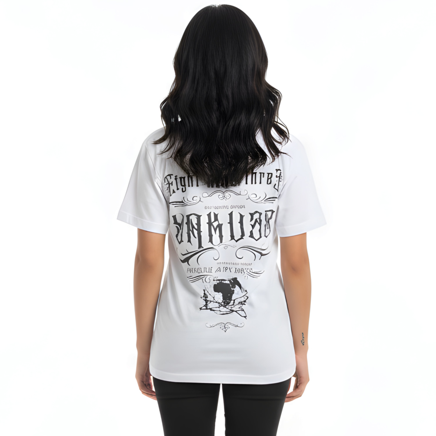 Yakuza dámské tílko Flower Style Curved V Neck T-Shirt