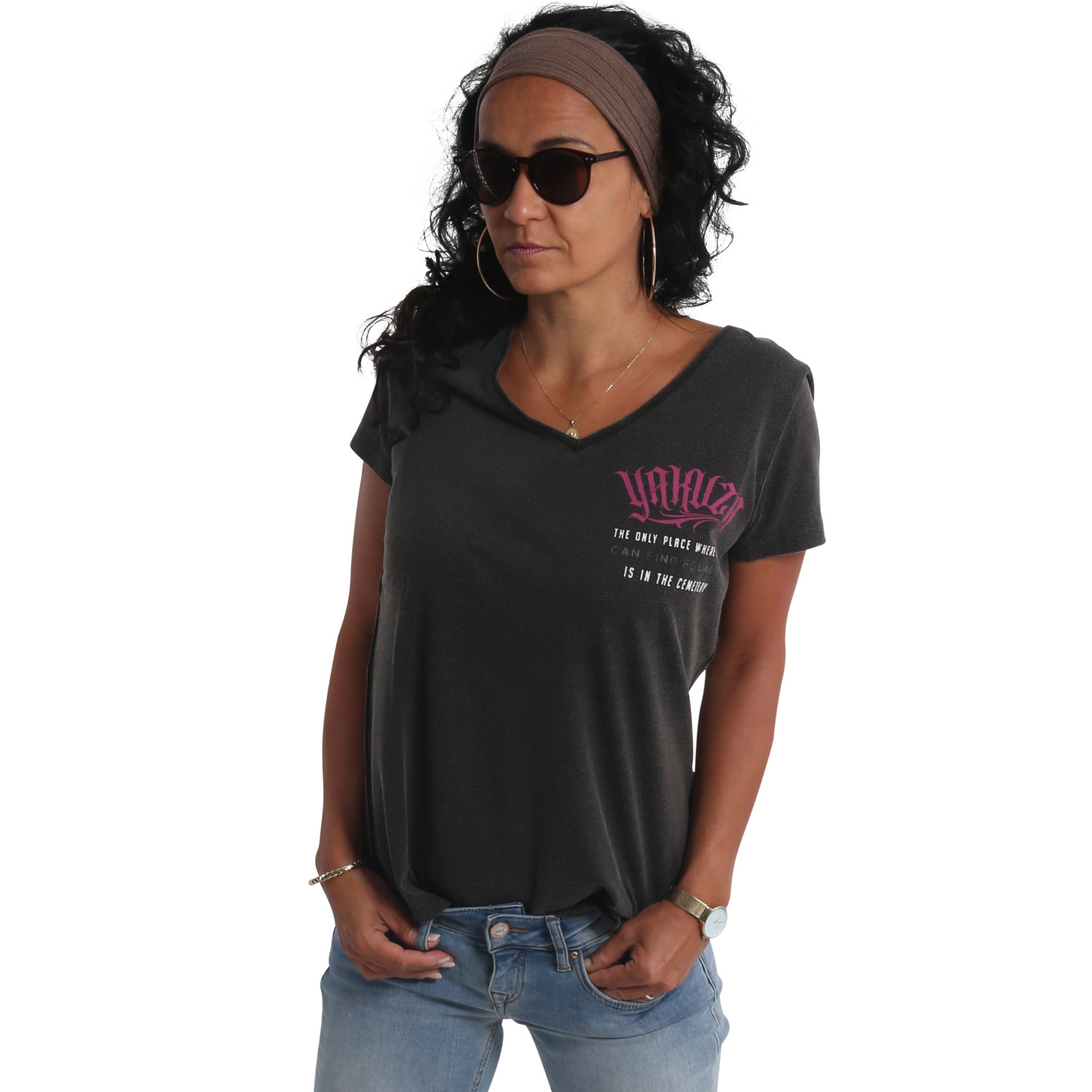 Equality Dye V Neck T-Shirt