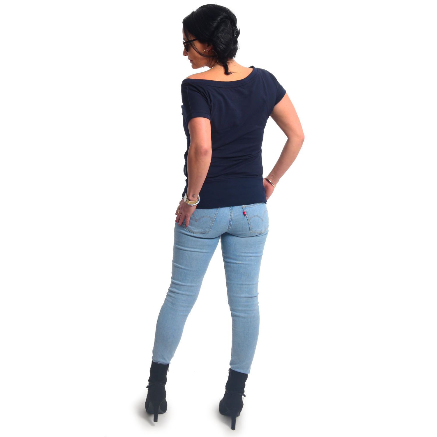 Yakuza dámské tílko Believe Wide Crew Neck T-Shirt parisian/night XS