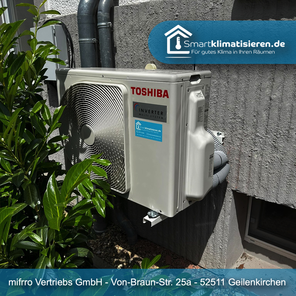 Installation einer Toshiba Multi-Split-Klimaanlage im Seniorenheim in Krefeld