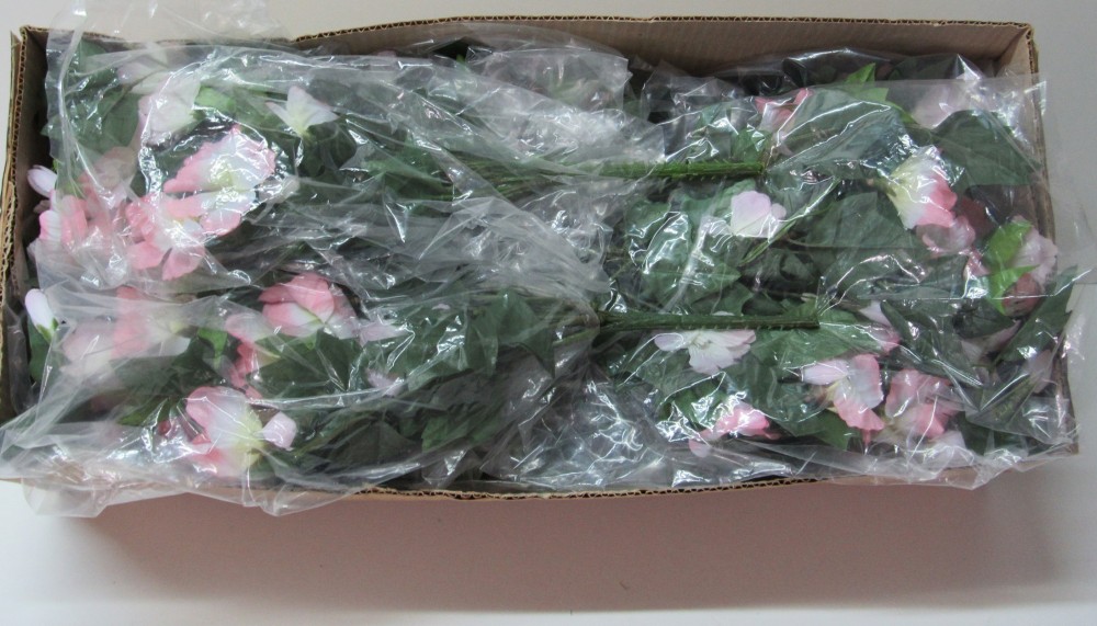 Posten 9 stck Deko-Strau Kunstblumen Blumenstrau rosa Efeu/Blten |  eBay.de