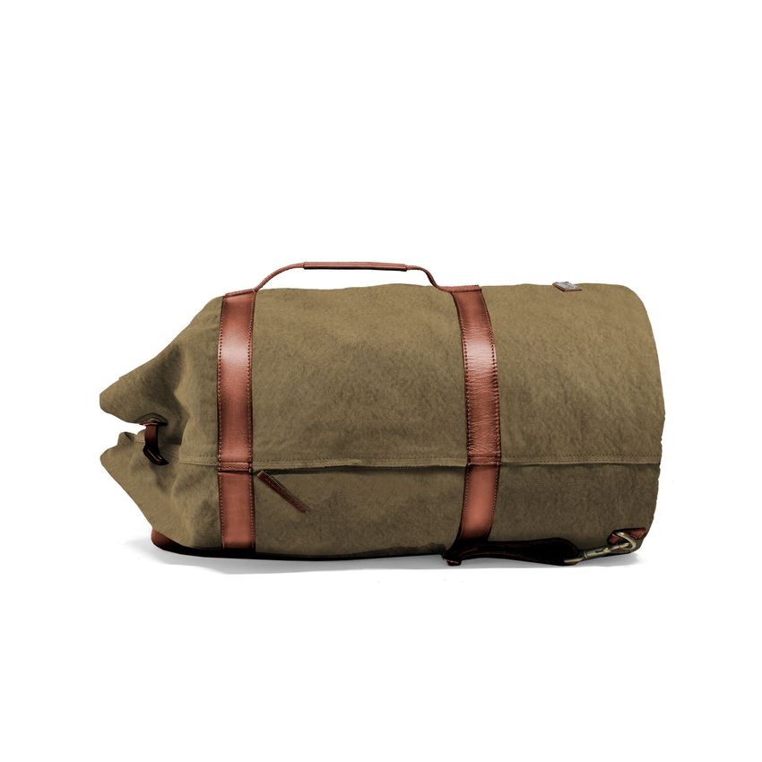 DRAKENSBERG Sea Bag »Robin« (L) Olive-Green, canvas & leather