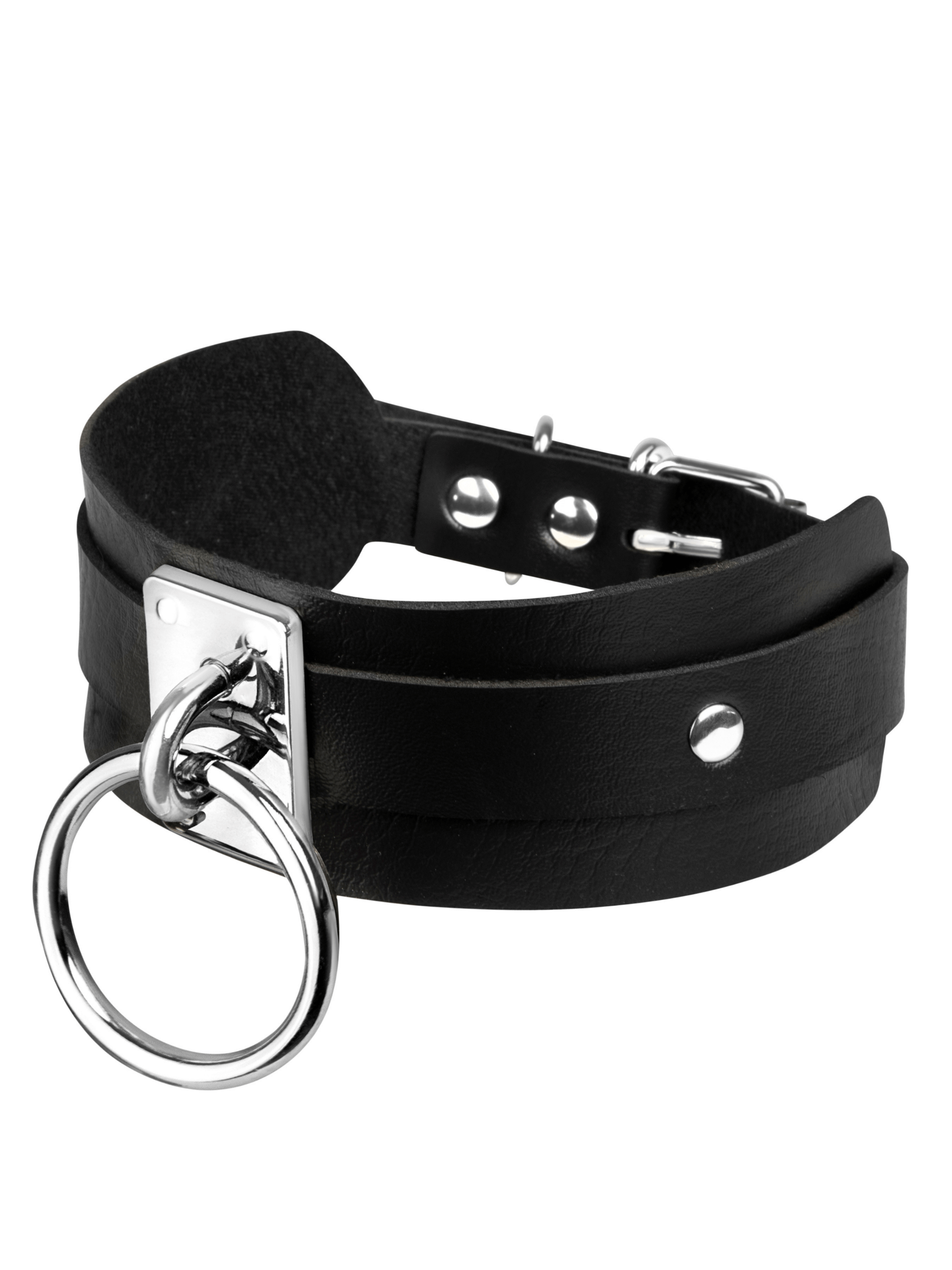Kunstleder O Ring Halsband Yovondo Webshop