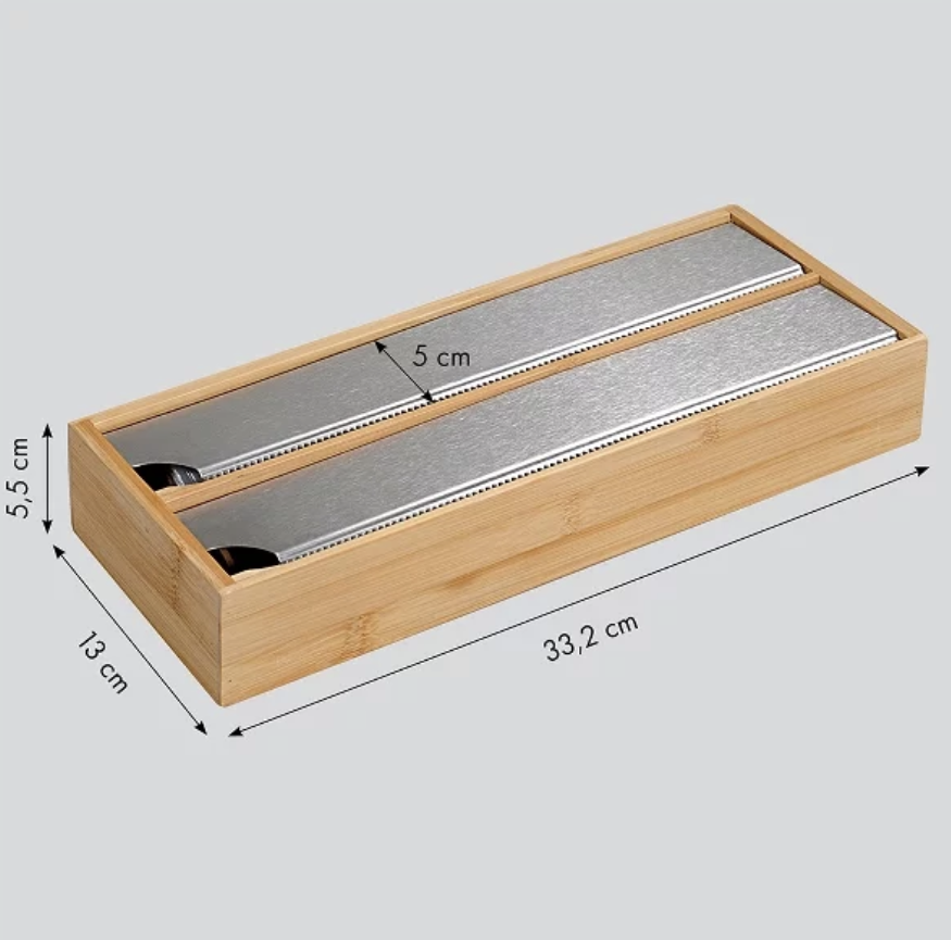 Kesper Folienspender fr die Schublade Bambus Frischhaltefolie  Alufolienabroller | eBay.de