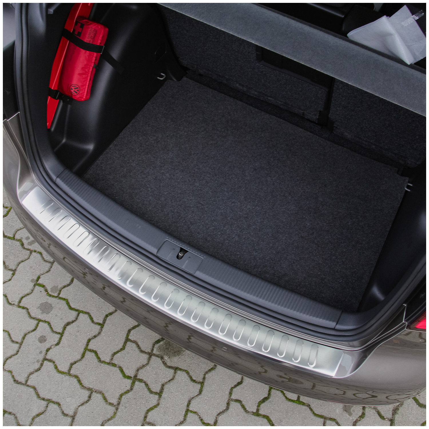Ladekantenschutz für VW Golf Plus 6 Edelstahl Rostfrei Abkantung 2009-2014  | teileplus24