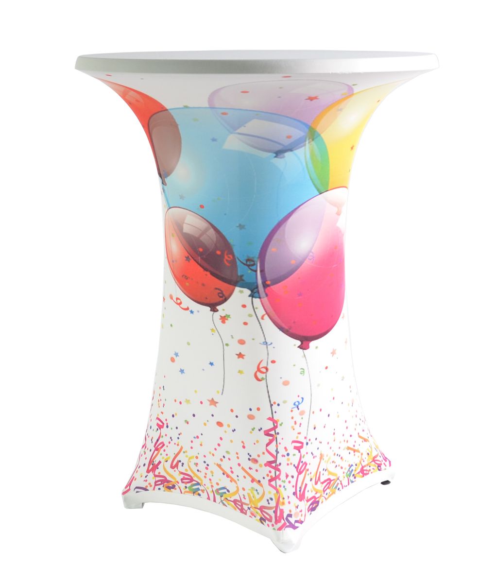 Dena Stehtischhusse Samba Print Covers Easy-Jersey Stretch für 80 bis 85 cm Durchmesser überwurf