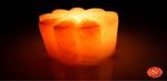 Salz Teelicht Sonnenblume 1- 2kg, 1322, Salzkristall, Salzlampe Himalaya Salz Teelicht Leuchte