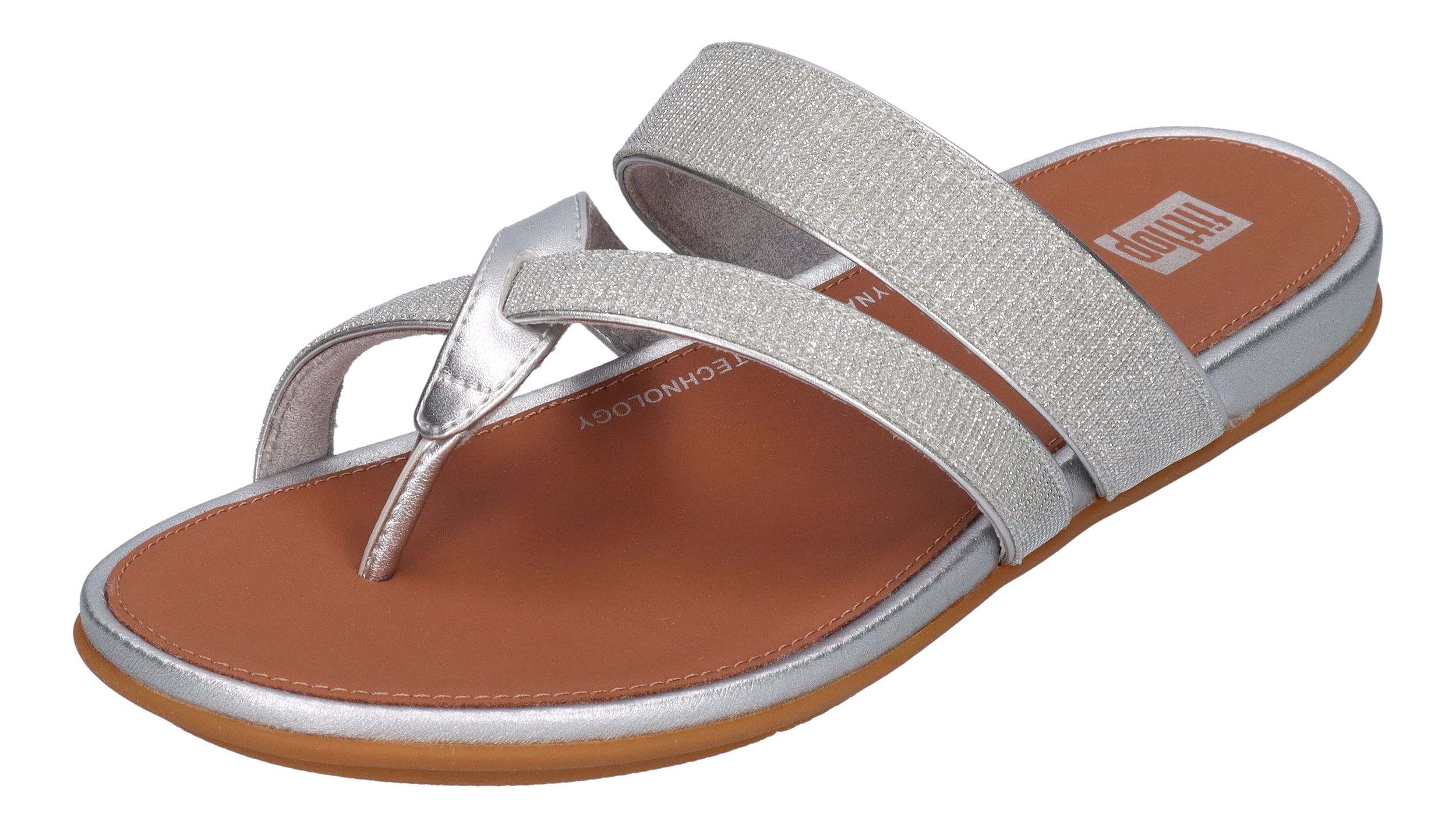 FITFLOP - GRACIE SHIMMERLUX STRAPPY SANDALS HQ2 silver | shoedeal.de