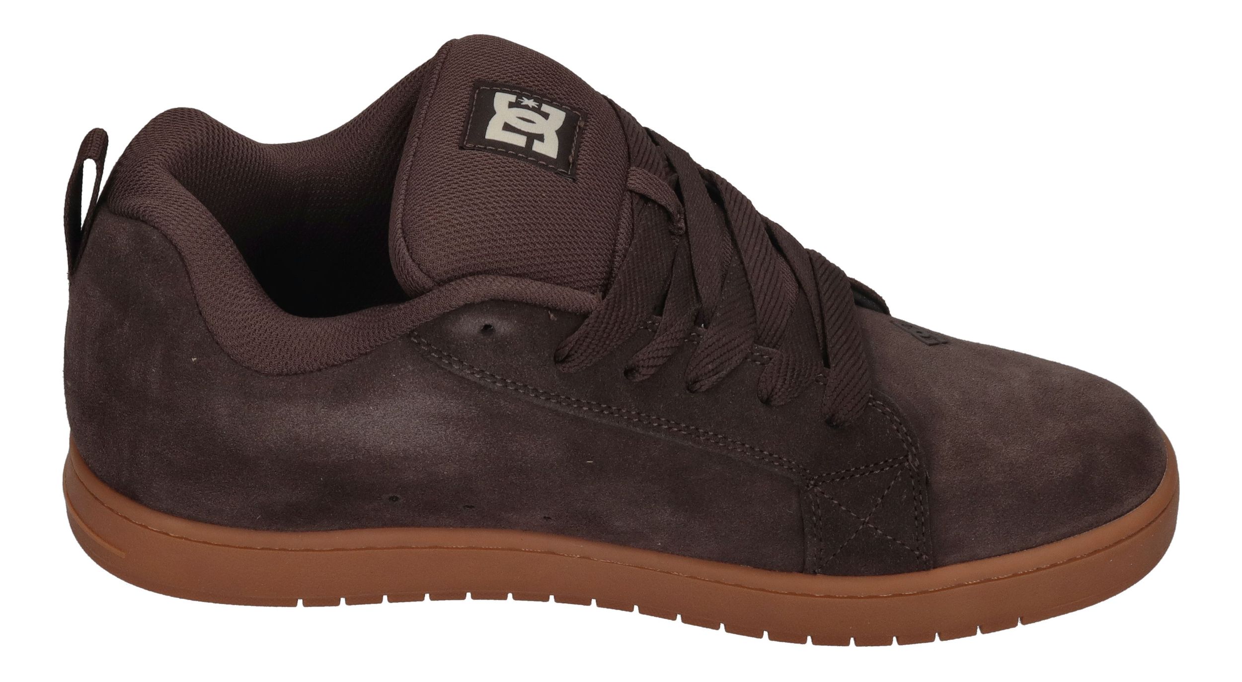 Shoes Black And White DC Men's Court Graffik Xe Skate Shoes - Brown/Gum  Color, Size 9 Puffy Silhouette Skate Shoes