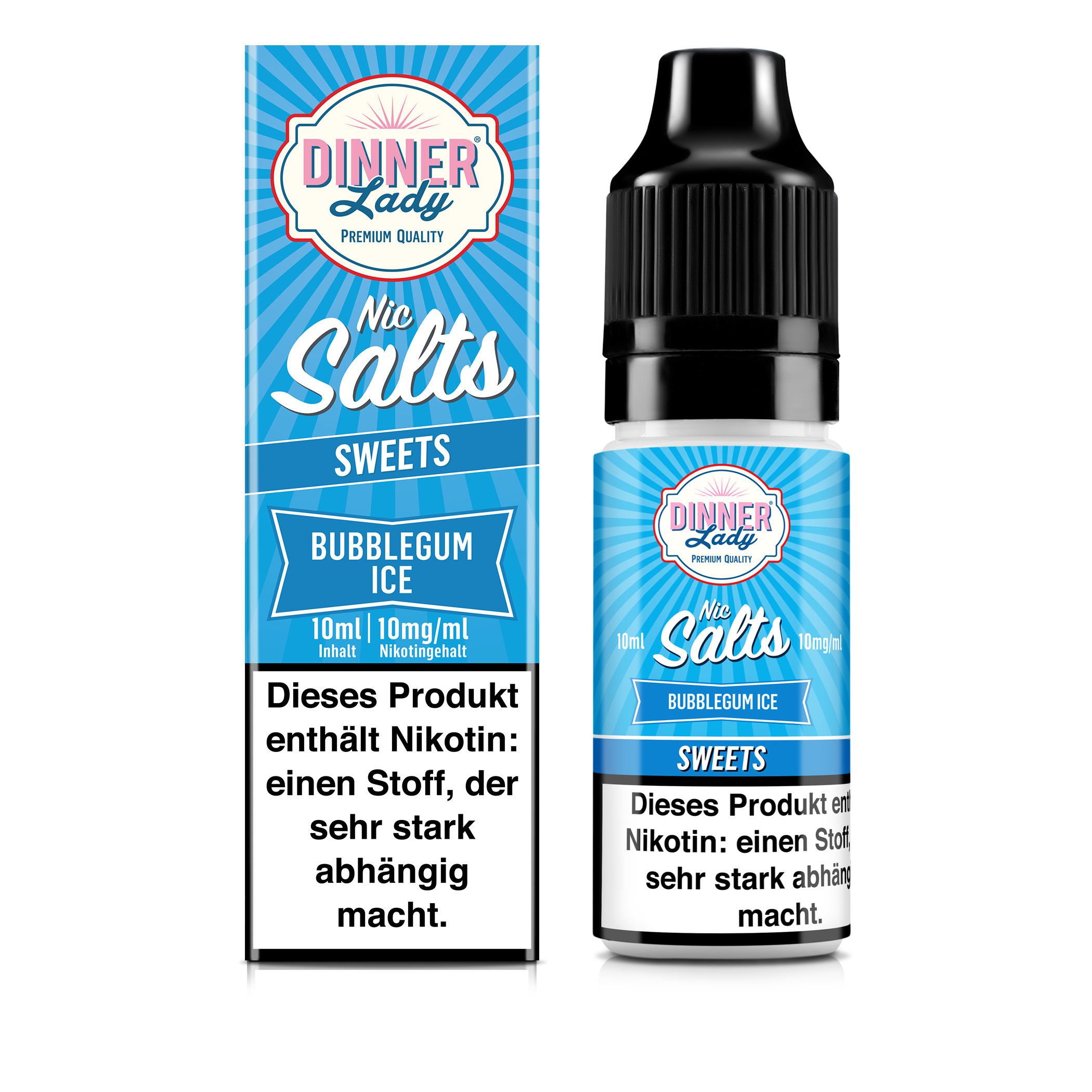 Bubblegum Ice Salt Nic 10mg Dinner Lady Liquids online kaufen