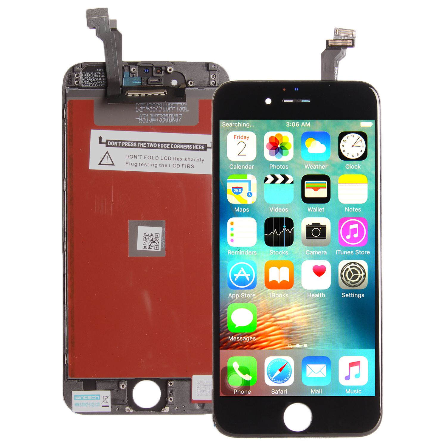 iPhone 6 LCD Digitizer Touch pad with Front panel Glass Cover black