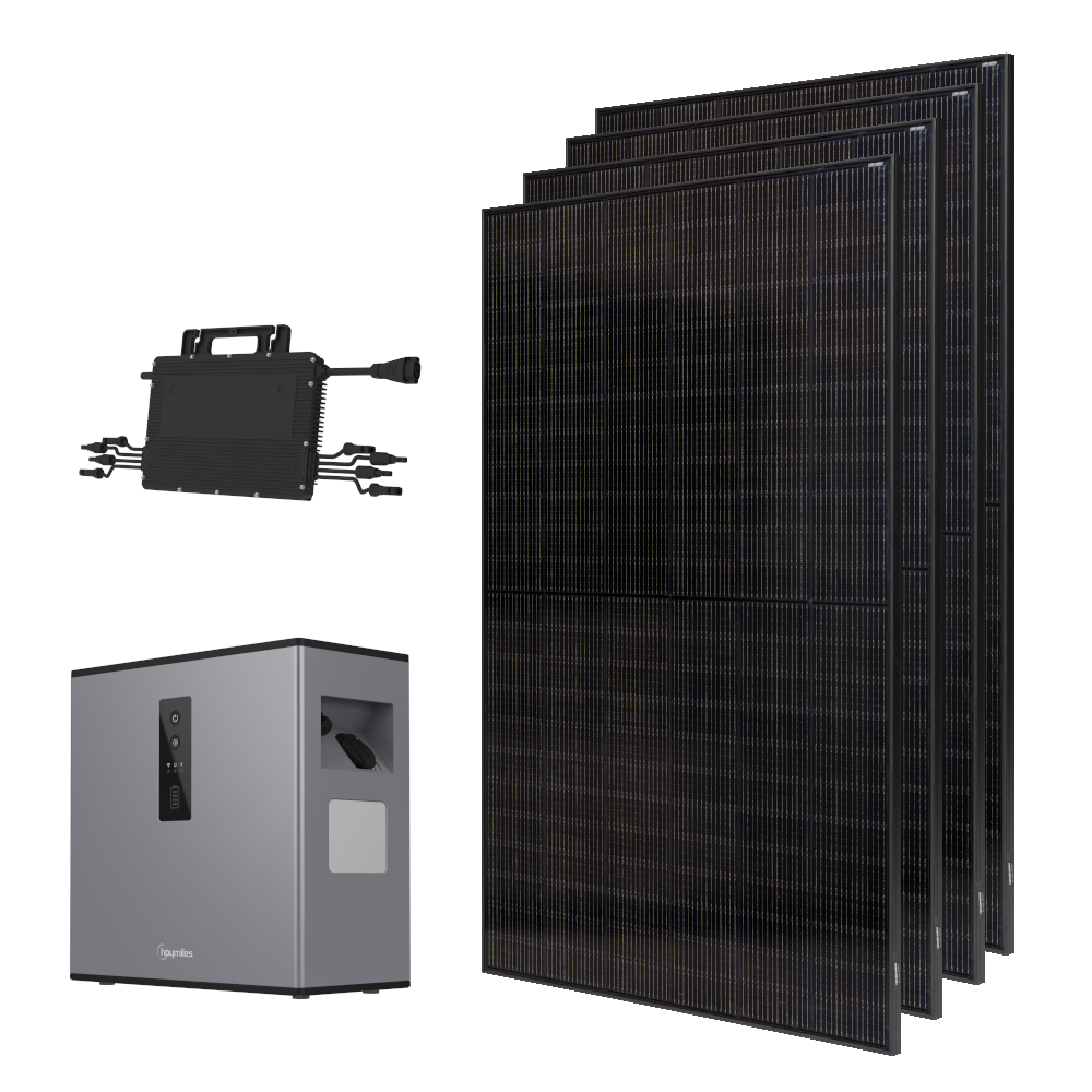Balkonkraftwerk Komplettset 1780Wp / 1600W mit 2,24kWh Speicher